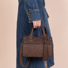 Wrangler Western Tooled Tote Crossbody