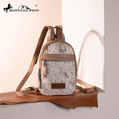 Montana West Genuine Leather Sling Bag Convertible Backpack