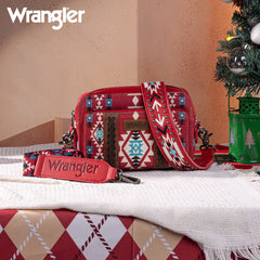 Wrangler Aztec Printed Crossbody Purse