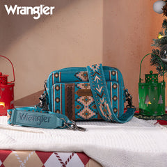 Wrangler Aztec Printed Crossbody Purse