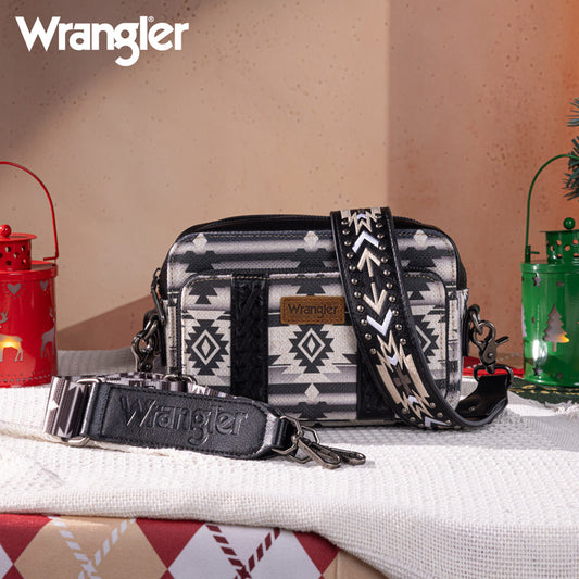 Wrangler Aztec Printed Crossbody Purse