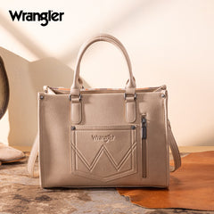 Wrangler Sherpa Aztec Canvas Tote Bag