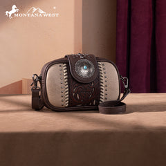 Montana West Tooled Collection Crossbody