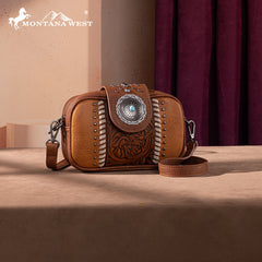 Montana West Tooled Collection Crossbody