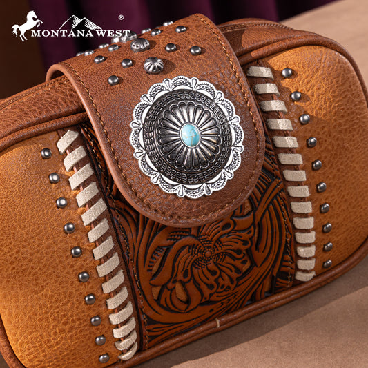 Montana West Tooled Collection Crossbody