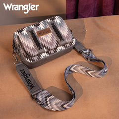 Wrangler Southwestern Pattern Dual Sided Print Crossbody Purse