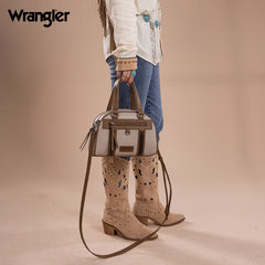 Wrangler Whipstitch Top Handle Crossbody Bag