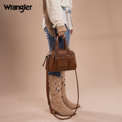 Wrangler Whipstitch Top Handle Crossbody Bag