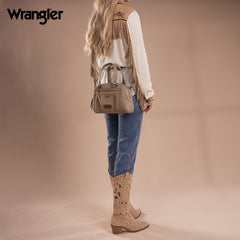 Wrangler Whipstitch Top Handle Crossbody Bag