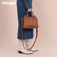 Wrangler Braided Detail Tote/Crossbody Bag