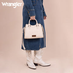 Wrangler Braided Detail Tote/Crossbody Bag