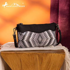 Montana West Sequined Aztec Mini Crossbody Purse