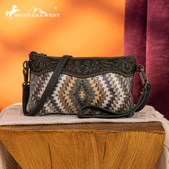 Montana West Sequined Aztec Mini Crossbody Purse