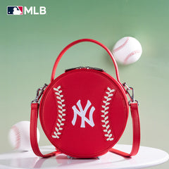 MLB New York Yankees Leather Circle Crossbody Bag