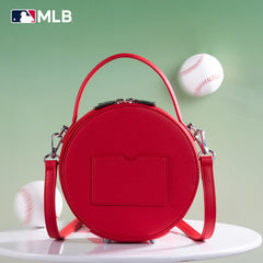 MLB New York Yankees Leather Circle Crossbody Bag