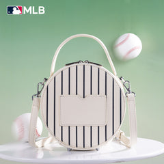 MLB New York Yankees Leather Circle Crossbody Bag