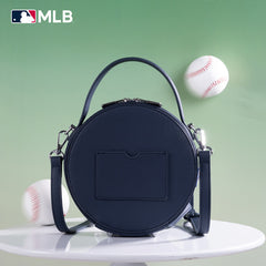 MLB New York Yankees Leather Circle Crossbody Bag