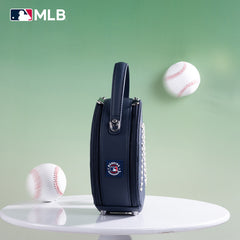 MLB New York Yankees Leather Circle Crossbody Bag