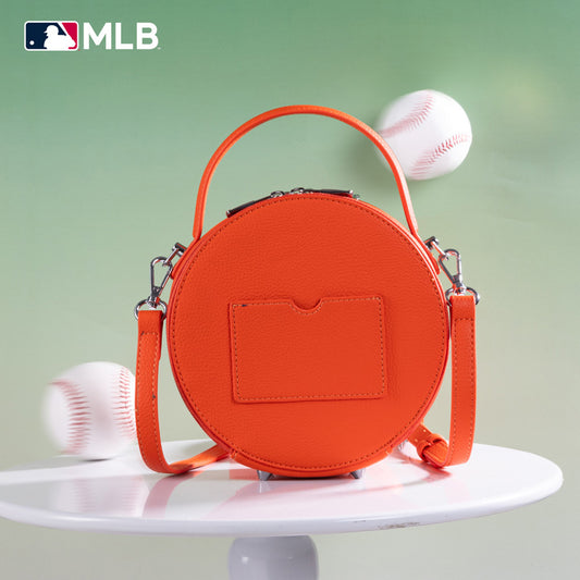 MLB New York Mets Leather Circle Crossbody Bag