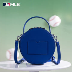 MLB New York Mets Leather Circle Crossbody Bag