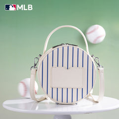 MLB New York Mets Leather Circle Crossbody Bag