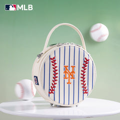 MLB New York Mets Leather Circle Crossbody Bag