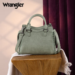 Wrangler Braided Detail Tote/Crossbody Bag