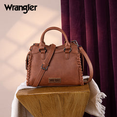 Wrangler Braided Detail Tote/Crossbody Bag