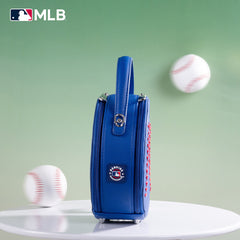 MLB Los Angeles Dodgers Leather Circle Crossbody Bag