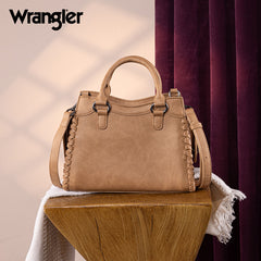 Wrangler Braided Detail Tote/Crossbody Bag