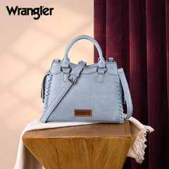 Wrangler Braided Detail Tote/Crossbody Bag