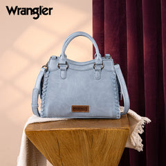 Wrangler Braided Detail Tote/Crossbody Bag