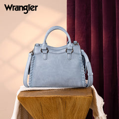 Wrangler Braided Detail Tote/Crossbody Bag