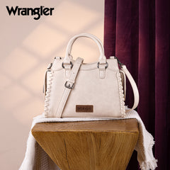 Wrangler Braided Detail Tote/Crossbody Bag