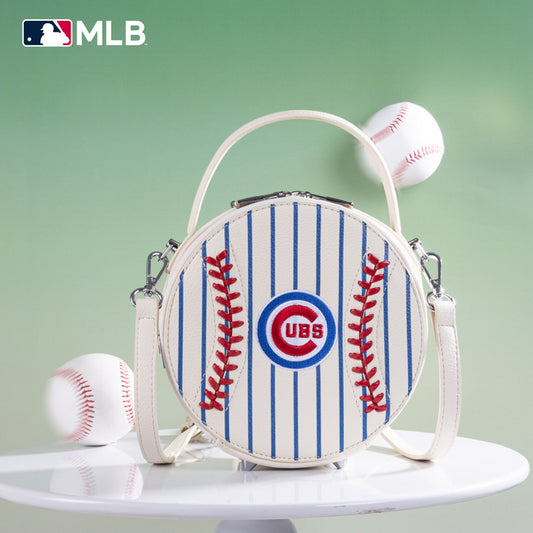 MLB Chicago Cubs Leather Circle Crossbody Bag