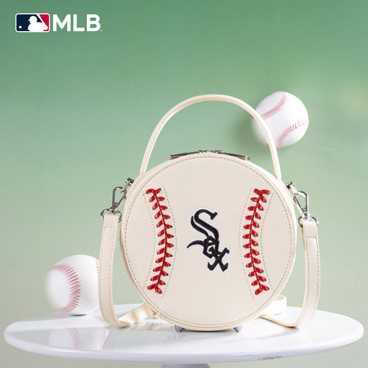 MLB Chicago White Sox Leather Circle Crossbody Bag