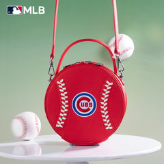 MLB Chicago Cubs Leather Circle Crossbody Bag