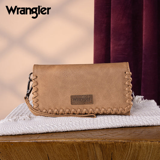 Wrangler Whipstitch Wristlet Wallet