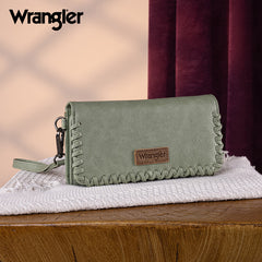 Wrangler Whipstitch Wristlet Wallet