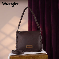 Wrangler Whipstitch Braided Strap Hobo/Crossbody Bag