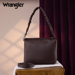 Wrangler Whipstitch Braided Strap Hobo/Crossbody Bag