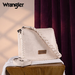 Wrangler Whipstitch Braided Strap Hobo/Crossbody Bag