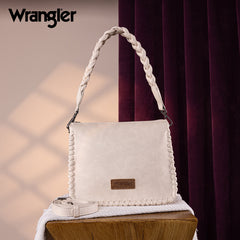 Wrangler Whipstitch Braided Strap Hobo/Crossbody Bag