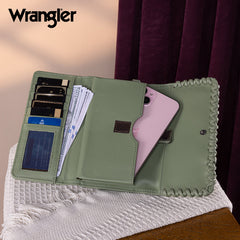 Wrangler Whipstitch Wristlet Wallet