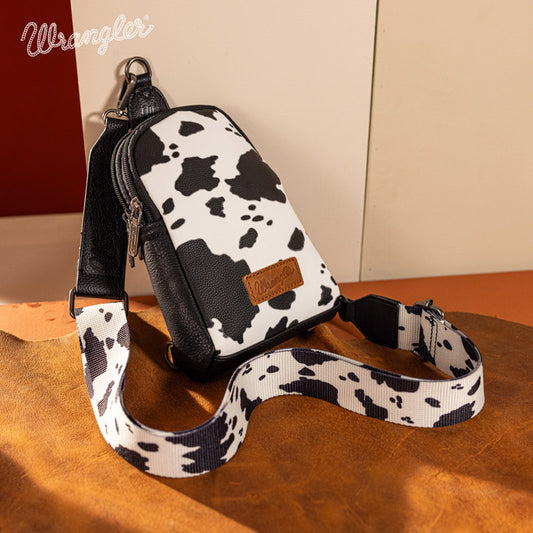 WRANGLER COW PRINT BAG SET