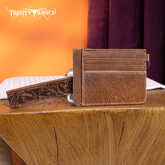 Trinity Ranch Hair-On Cowhide Collection Key Ring Card Case