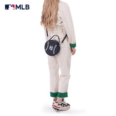 MLB New York Yankees Leather Circle Crossbody Bag