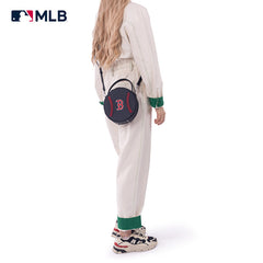 MLB Boston Red Sox Leather Circle Crossbody Bag