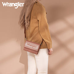 Wrangler Striped Canvas Crossbody Purse