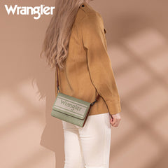 Wrangler Striped Canvas Crossbody Purse